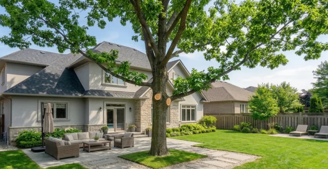 Élagage de branche en hauteur par arboriste-grimpeur, service offert à Kingsey Falls